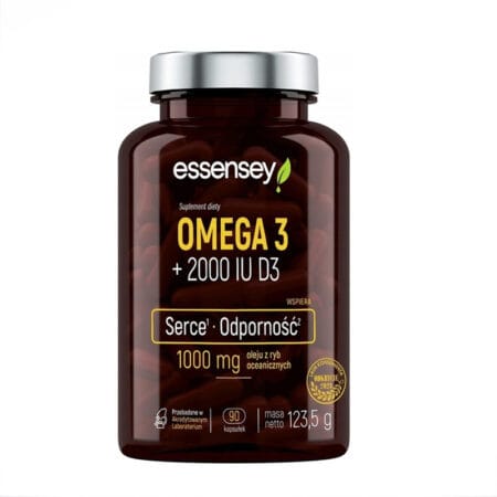ESSENSEY Omega 3 + Vitamin D3 2000 IU  90 capsules
