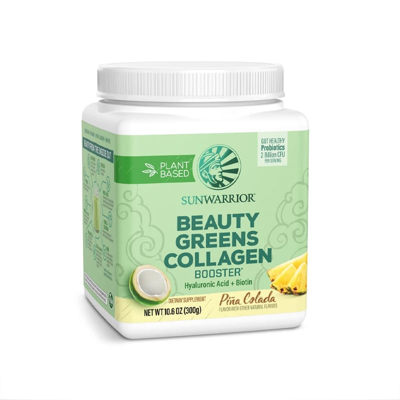 Sunwarrior - Beauty Greens Collagen Booster - Pina Colada 300gr. - 25 servs